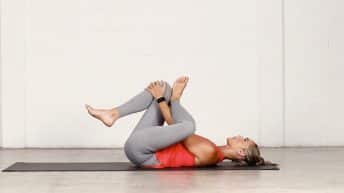 Reclining figure-4 hip stretch (Dead Pigeon)